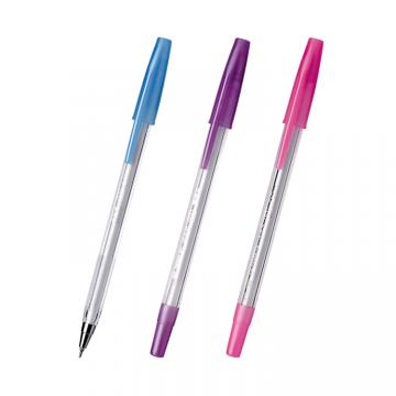 多彩经典0.5奶嘴型配RS02系列笔芯拔帽中油笔