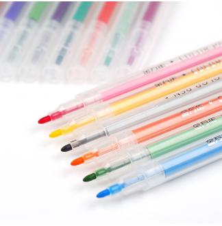 简约良品双头书写24色套装彩色水性笔
