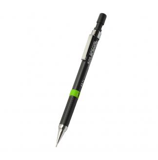 竖条钢夹旋圈科技0.5mm针管2B自动铅笔