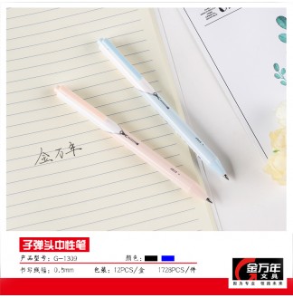 拉链细杆0.5子弹配RS11按压中性笔(G-1309)