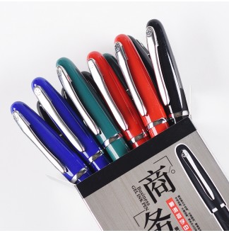 亮银金属夹0.5子弹配RS09中性笔(G-1310)