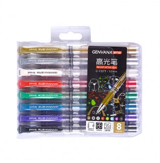 高光8色套装1.0子弹RS07芯中性笔